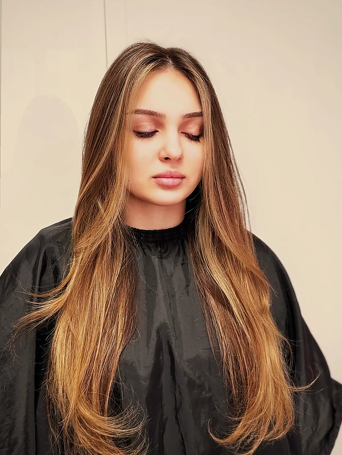 Dlouhé vlasy s balayage